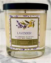Lavender E.V. Olive Oil & Soy Wax Candle