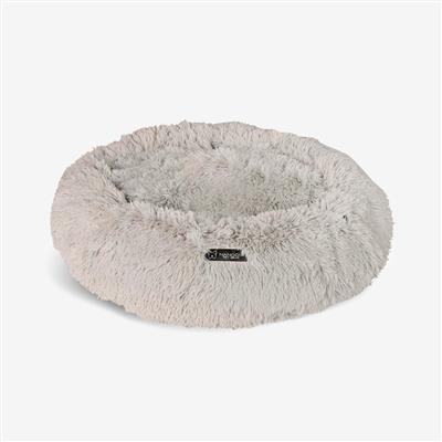 Calming Dog & Cat Shaggy Bed Light Gray