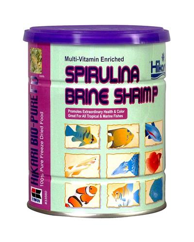 Hikari USA BioPure Spirulina Brine Shrimp Freeze Dried Fish Food 1ea/1.76 oz