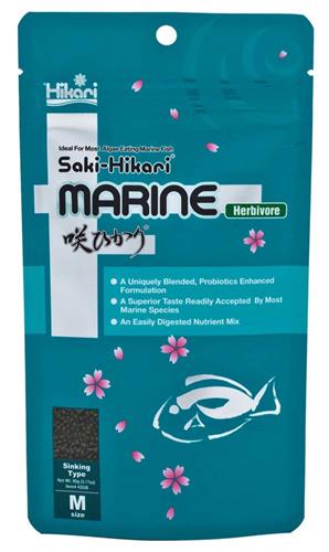 Hikari USA SakiHikari Marine Herbivore Pellets Fish Food 1ea/3.17 oz, MD