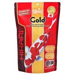 Hikari USA Gold Color Enhancing Pellet Fish Food for Koi and Pond Fishes 1ea/17.6 oz, Mini