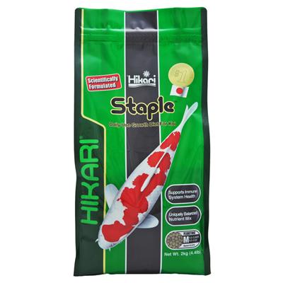 Hikari USA Staple Growth Formula Pellet Fish Food for Koi and Other Pond Fishes 1ea/4.4 lb, MD