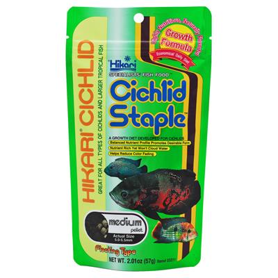Hikari USA Cichlid Staple Pellets Fish Food 1ea/2 oz, MD