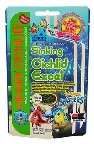 Hikari USA Weird Waters Sinking Cichlid Excel Fish Food 1ea/57 g