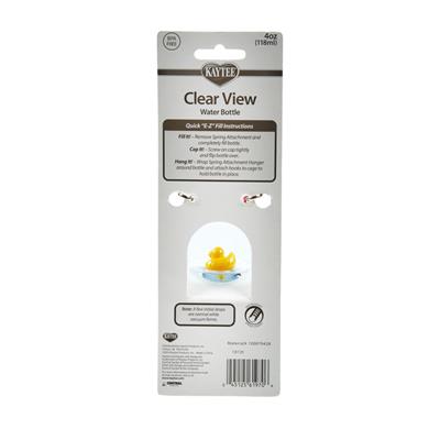 Kaytee Clear Water Bottle, Single Clear, 1ea/4 oz