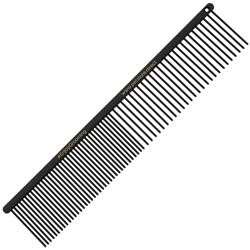 7" 50/50 Round Black Comb by PetStore.Direct