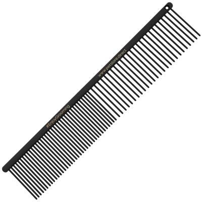 7" 50/50 Round Black Comb by PetStore.Direct