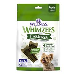 Whimzees Freshzees Dog Dental Treats Extra Small Size Stick 56ct