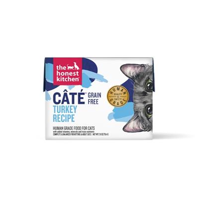 The Honest Kitchen Cat Cate Grain Free Pate Turkey 2.8oz. (Case of 12)