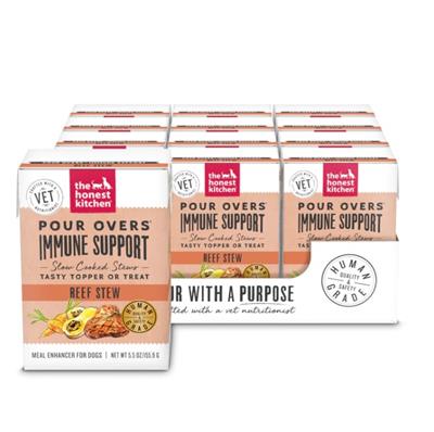The Honest Kitchen Dog Grain Free Pour Over Immunity Beef 5.5oz. (Case of 12)