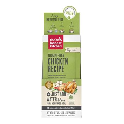 The Honest Kitchen Dog Grain Free Dehydrated Chicken 1.75oz. 10 Count