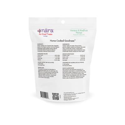 Café Nara Venison & Kiwifruit Air Dried Treats for Dogs, 3.5 oz Bag