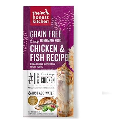 Honest Kitchen Cat Grain Free Dehydrated Chicken Whitefish 1oz. (Case of 10)