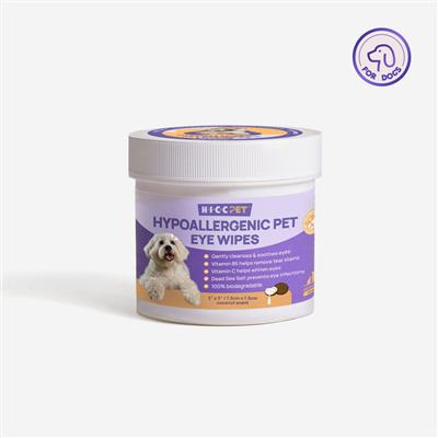 HICC Pet® Hypoallergenic Pet Eye Wipes For Dogs & Cats