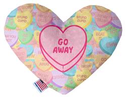 Dog Plush Heart Toy, "Go Away"