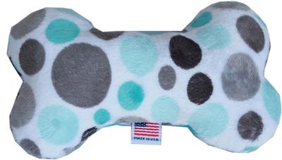 Dog Plush 6" Bone Toy, "Party Dots Group"