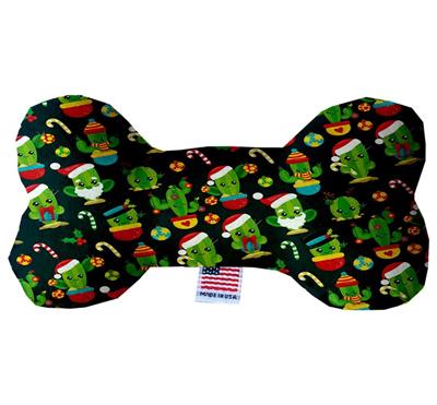 Christmas Dog Plush Bone Toy, "Christmas Cactus"