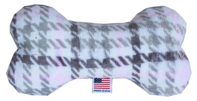 Dog Plush 6" Bone Toy, "Classic Plaids Group"