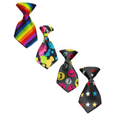 Dog & Cat Neck Ties, "Rainbow Group"