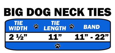 Valentine's Day Big Dog Neck Ties, "Sweetheart Group"