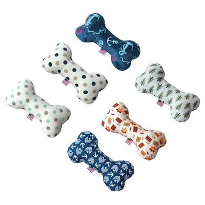 Dog Plush 6" Bone Toy, "Wanderlust Group"