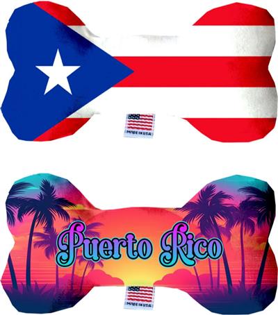 Dog Plush Bone Toys, "Puerto Rico"