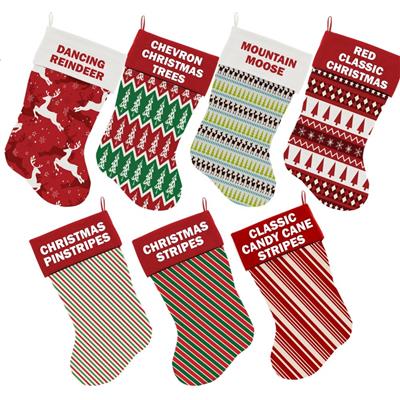 Christmas Velvet Stocking, "Candy Cane Lane Group"