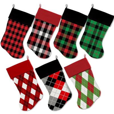 Christmas Velvet Stocking, "Christmas Plaids & Argyles Group"
