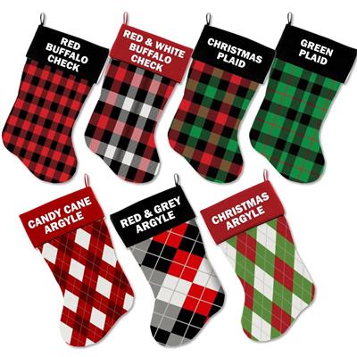 Christmas Velvet Stocking, "Christmas Plaids & Argyles Group"