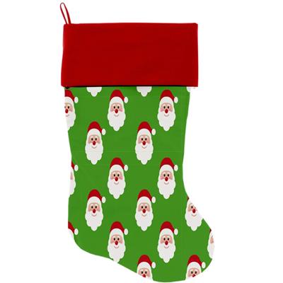 Christmas Velvet Stocking, "Santa Group"