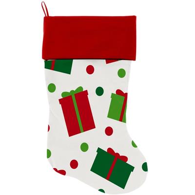 Christmas Velvet Stocking, "Santa Group"