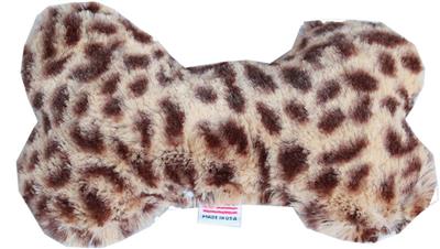 Dog Plush 6" Bone Toy, "Animal Print Group"