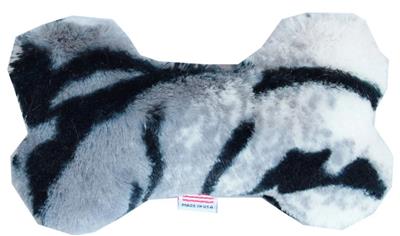 Dog Plush 6" Bone Toy, "Animal Print Group"