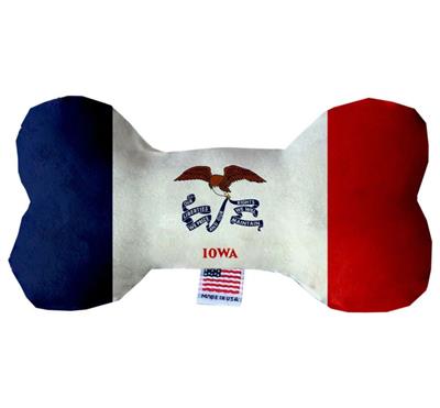 Dog Plush Bone Toys, "Iowa State Options"