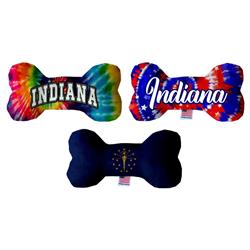 Dog Plush Bone Toys, "Indiana State Options"