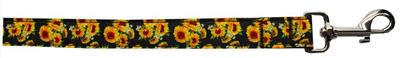 Dog & Cat Nylon Collar or Leash, "Sunflowers"