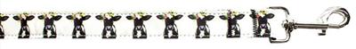 Dog & Cat Nylon Collar or Leash, "Pretty Baby Cows"