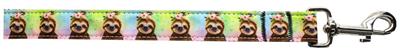 Dog & Cat Nylon Collar or Leash, "Pretty Baby Sloths"