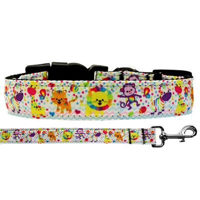 Dog & Cat Nylon Collar or Leash, "Jungle Party Animals"