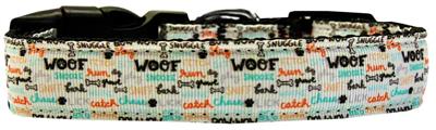 Dog & Cat Nylon Collar or Leash, "Woofs A Lot"