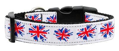 Dog & Cat Nylon Collar or Leash, "Graffiti Union Jack"