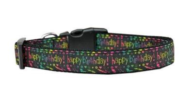 Dog & Cat Nylon Collar or Leash, "Happy Birthday"