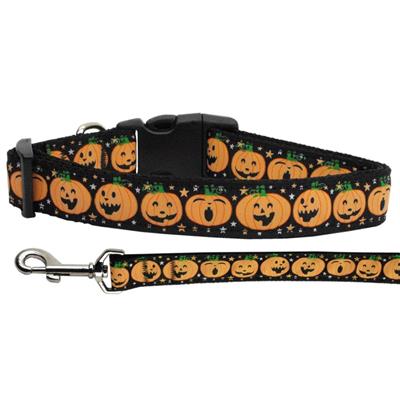 Halloween Dog & Cat Nylon Collar or Leash,  "Pumpkins"