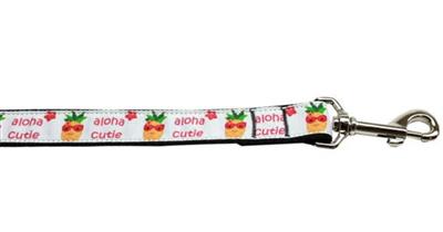 Dog & Cat Nylon Collar or Leash, "Aloha Cutie"