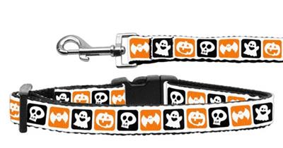 Halloween Dog & Cat Nylon Collar or Leash, "Classic Halloween"