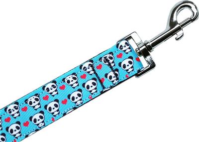 Dog & Cat Nylon Collar or Leash, "Panda Love"