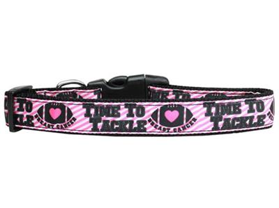 Dog & Cat Nylon Collar or Leash, "Tackle Breast Cancer"