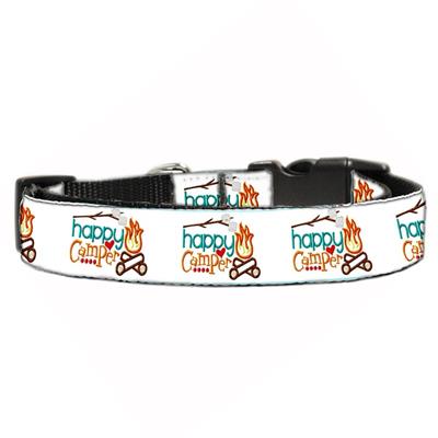 Dog & Cat Nylon Collar or Leash, "Happy Camper"