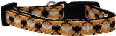 Halloween Dog & Cat Nylon Collar or Leash, "Bat Argyle"