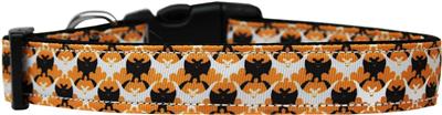 Halloween Dog & Cat Nylon Collar or Leash, "Bat Argyle"